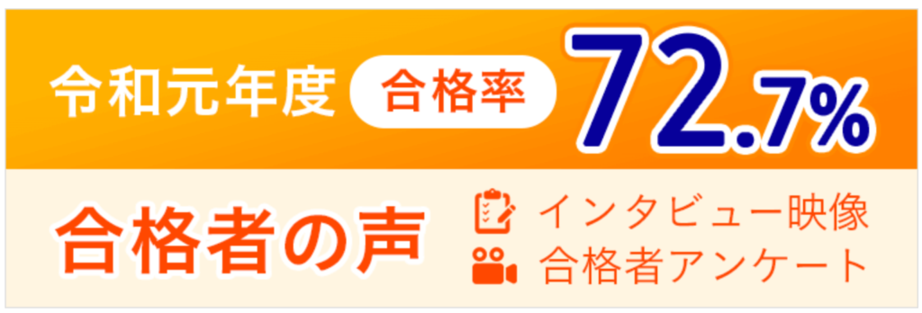 アガルート行政書士講座の合格率